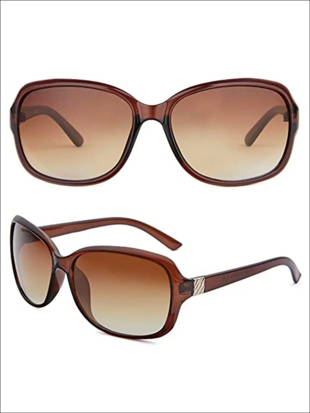 2 Pack Classic Vintage Sunglasses UV400 Protection Retro Square Women